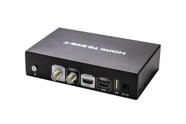 Picture of LENKENG HDMI to RF Digital Modulator with Loop Out Port Supports Full HD 1080p@60Hz Po