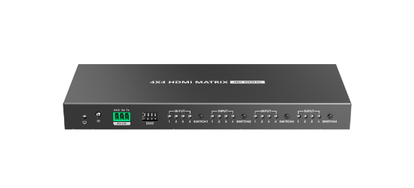 Picture of 4K 4-In-4-out HDMI 2.0 Matrix Switch. IR Control. 3 Pin RS232 control