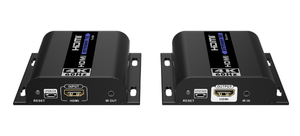 Picture of HDbitT HDMI Extender over IP CAT5/5e/6 Network Kit Transmitter & Receiver.