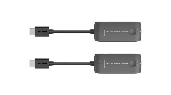 Picture of 4K Mini Wireless HDMI to HDMI Extender up to 4K@60Hz for 20m. Low Latency