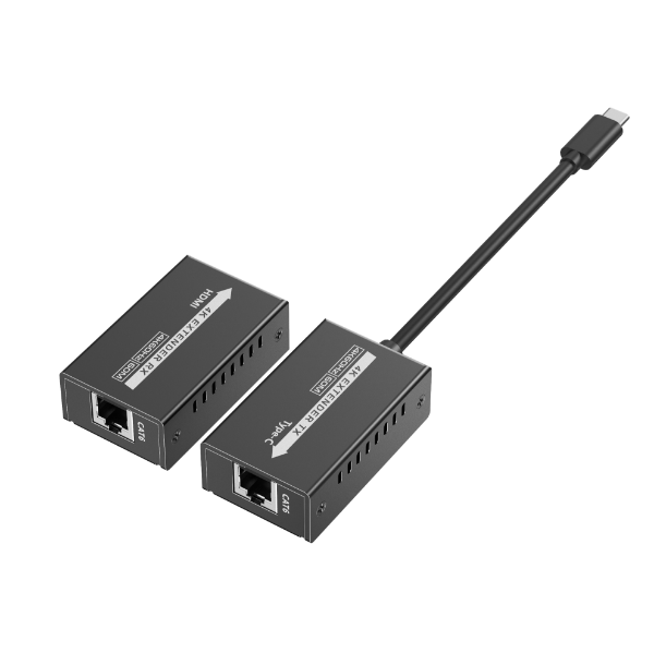 Picture of USB-C to HDMI Extender Includes both Tx & Rx Units. Supports Res up to 4K@144Hz.