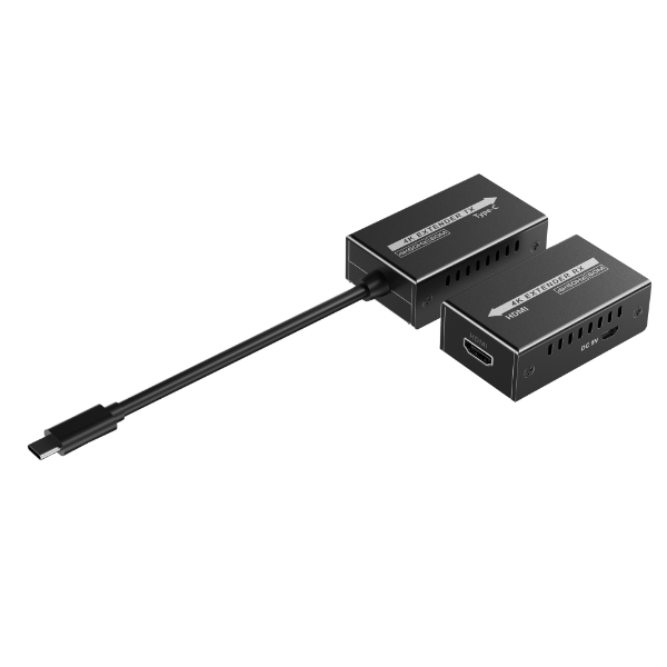 Picture of USB-C to HDMI Extender Includes both Tx & Rx Units. Supports Res up to 4K@144Hz.