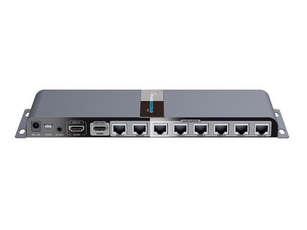 Picture of 1-In-8-Out 1080P HDMI Extender 1x HDMI 8x RJ45 out Compatible w/ CAT6/6a/7 Cables