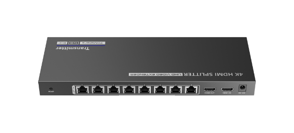 Picture of 1-In-8-Out 4K@30Hz HDMI Extender. 1x HDMI 8x RJ45 out Compatible w/ CAT6/6a/7 Cables
