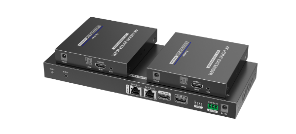 Picture of 1-In-2-Out 4K@60Hz HDMI Extender. 1x HDMI 2x RJ45 out Compatible w/ CAT6/6a/7 Cables