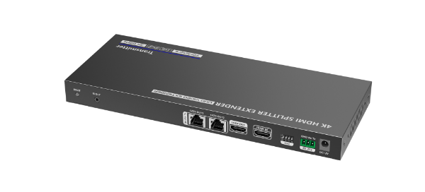 Picture of 1-In-2-Out 4K@60Hz HDMI Extender. 1x HDMI 2x RJ45 out Compatible w/ CAT6/6a/7 Cables