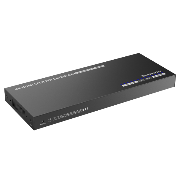 Picture of 1-In-2-Out 4K@60Hz HDMI Extender. 1x HDMI 2x RJ45 out Compatible w/ CAT6/6a/7 Cables