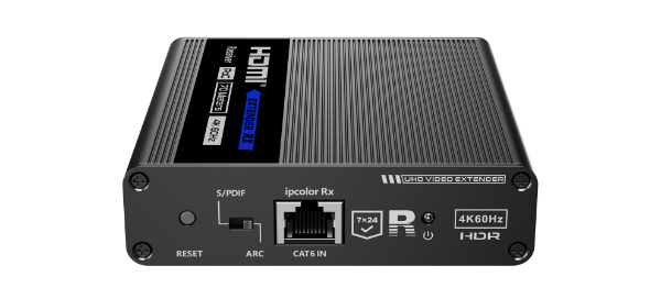 Picture of 1-In-4-Out 4K@60Hz HDMI Extender. 1x HDMI 4x RJ45 out PoC. Compatible CAT6 & above