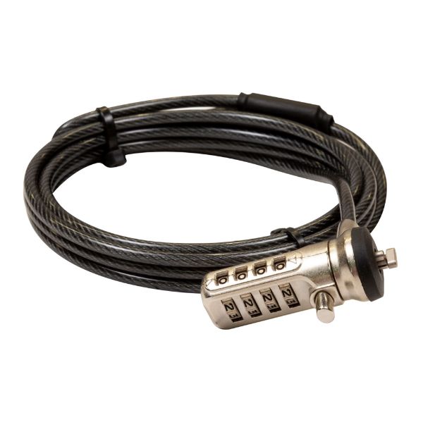 Picture of 2m Locking Security Cable for use w/ Kensington Security Slot. Easy to Instal