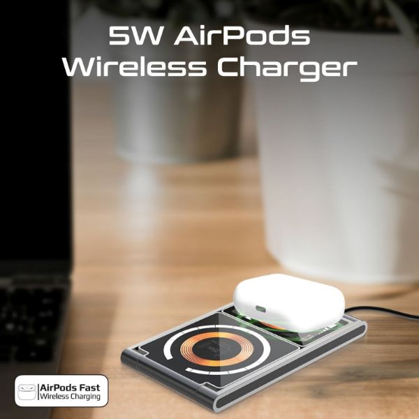 Picture of 3-in-1 Foldable 15W MagSafe Charging Station. 3W Apple Watch Charger