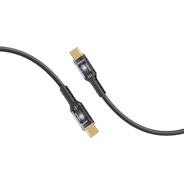 Picture of 2m USB-C to USB-C Ultra-Fast 100W PD Cable w/ Transparent Connectors
