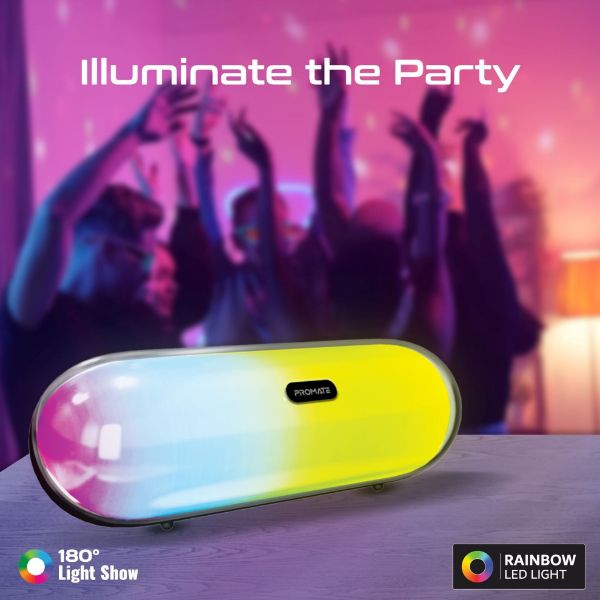 Picture of 10W Wireless HD Bluetooth Portable Speaker LED Lighting. Built-in 2200mAh Battery