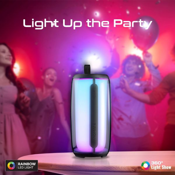 Picture of 8W Wireless HD Bluetooth Portable Speaker LED Lighting. Built-in 2200mAh Battery