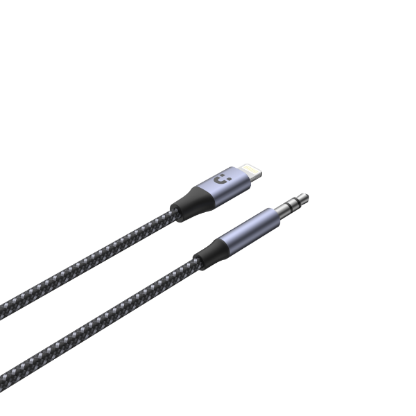 Picture of 1M Lightning to 3.5mm Male Aux Cable. Support Hi-Fi Space Grey