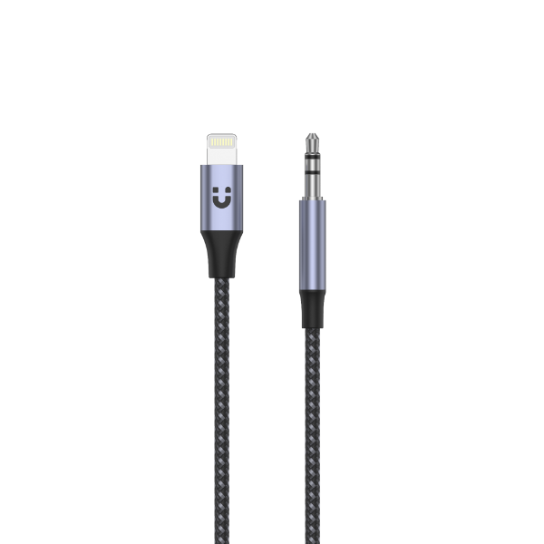 Picture of 1M Lightning to 3.5mm Male Aux Cable. Support Hi-Fi Space Grey