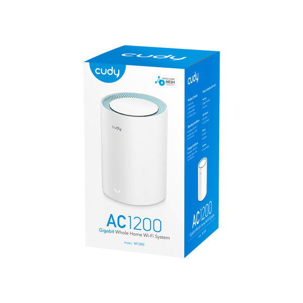 Picture of AC1200 Single Gigabit Dual Band Wi-Fi Mesh System. 4-Stream Dual Wi-Fi 5 867Mbps