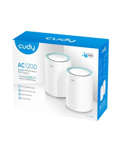 Picture of AC1200 2-Pack Gigabit Dual Band Wi-Fi Mesh System. 4-Stream Dual Wi-Fi 5 867Mbps
