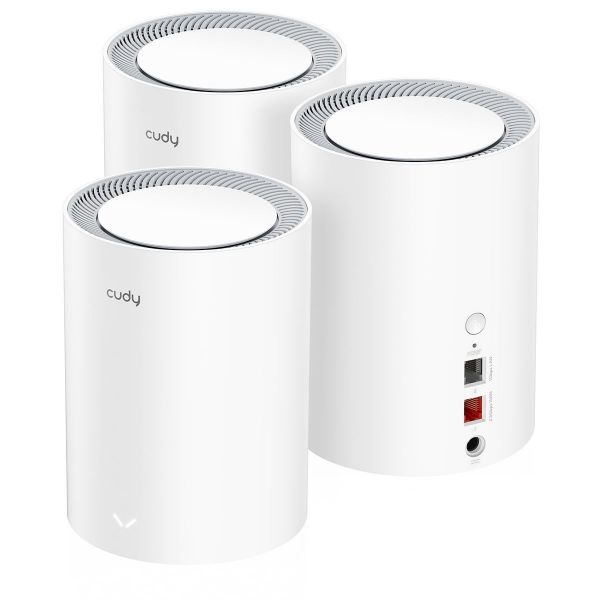 Picture of AX3000 3-Pack 2.5G Dual-Band Wi-Fi 6 Mesh System. 1.3 GHz Dual-Core CPU