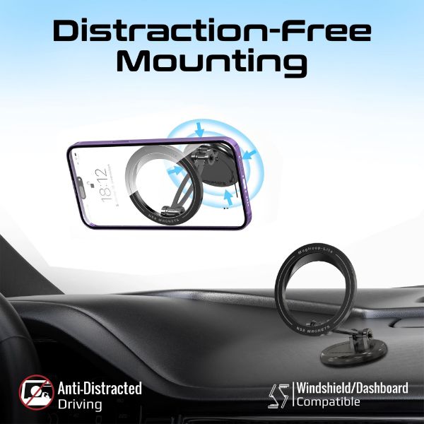 Picture of 360 Cradeless MagSafe Height Adjustable Magnetic Smartphone Mount.