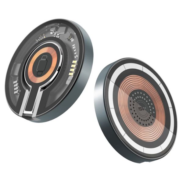 Picture of 2-in-1 Pocket-Sized 15W Magsafe Wireless Charging Station. 3W Apple Watch