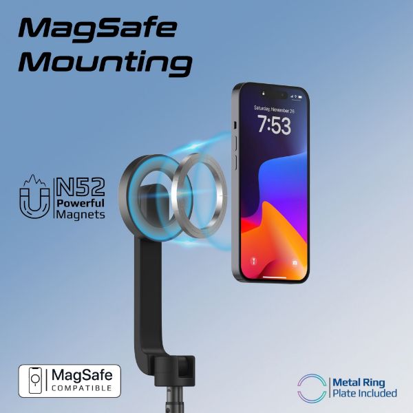 Picture of MagSafe Extendable Monopod & Tripod Stand Remote Control. Max Height 136.5cm Built-in