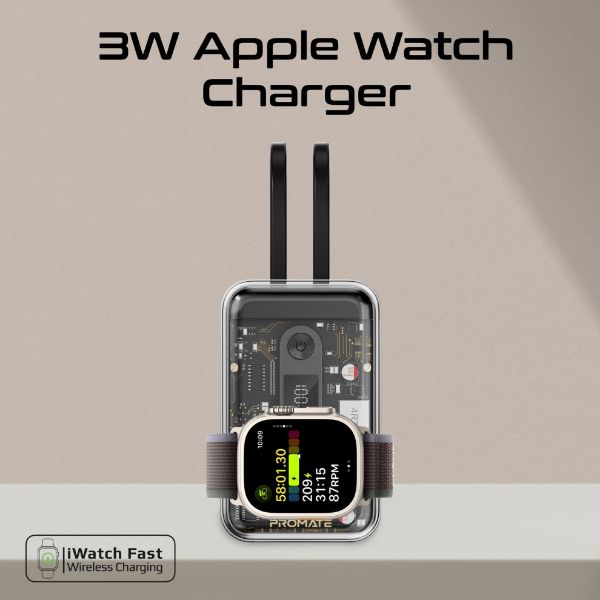 Picture of 20000mAh 4-in-1 Smartphone & Apple Watch Power Bank Dual USB-C & Lightning Cable