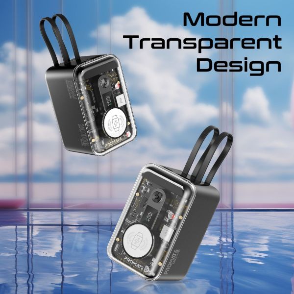 Picture of 20000mAh 4-in-1 Smartphone & Apple Watch Power Bank Dual USB-C & Lightning Cable