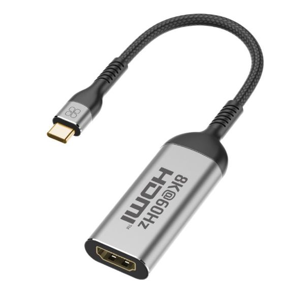 Picture of USB-C to HDMI Adapter Supports up to 8K@60Hz HD Res. Sturdy Aluminium Casing