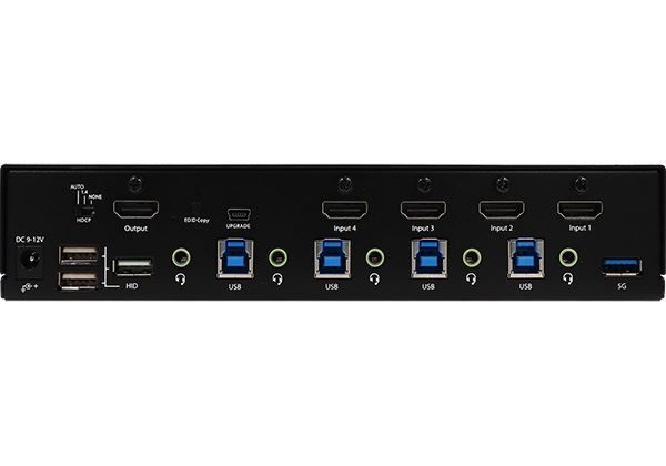 Picture of 4 Ports True 4K HDMI KVM Switch w/ HDCP Engine & 3.5mm Audio Built-In USB 3.2 Gen 1