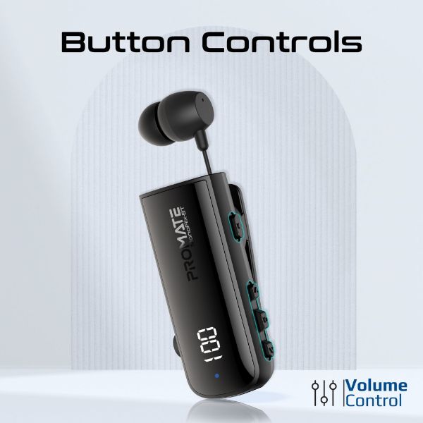 Picture of Mono Bluetooth Earphone w/ Dynamic HD Sound & Built-in Mic Retract Earphone