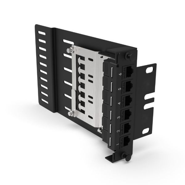 Picture of Zero RU Bracket for FPP-x Fibre Plates Modules Unloaded Free up Extra Space