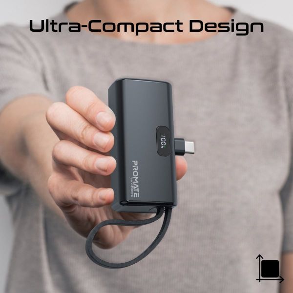 Picture of 5000mAh Pocket-sized Fast Charging Power Bank Foldable USB-C Connector