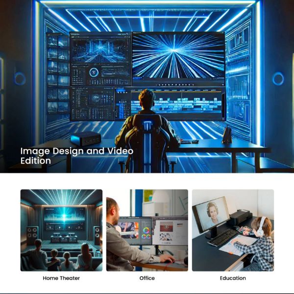 Picture of NGC NR660 AMD Ryzen 5 6600H Mini PC w/ Windows 11 Pro. 12 Cores 16GB RAM & 512GB SSD