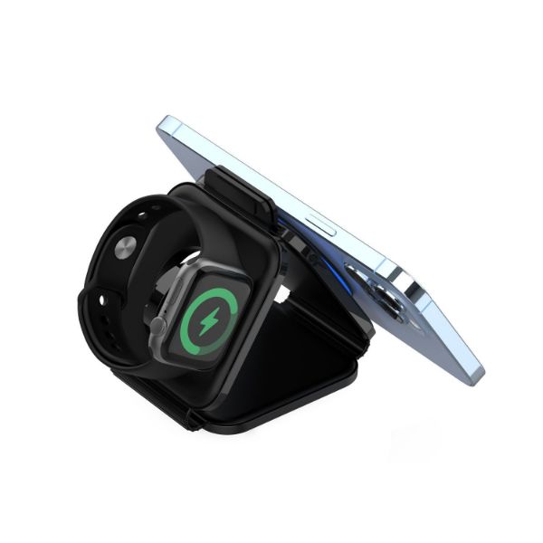 Picture of 15W Travel MagCharge 3-in-1 Qi Wireless Foldable Phone Charger