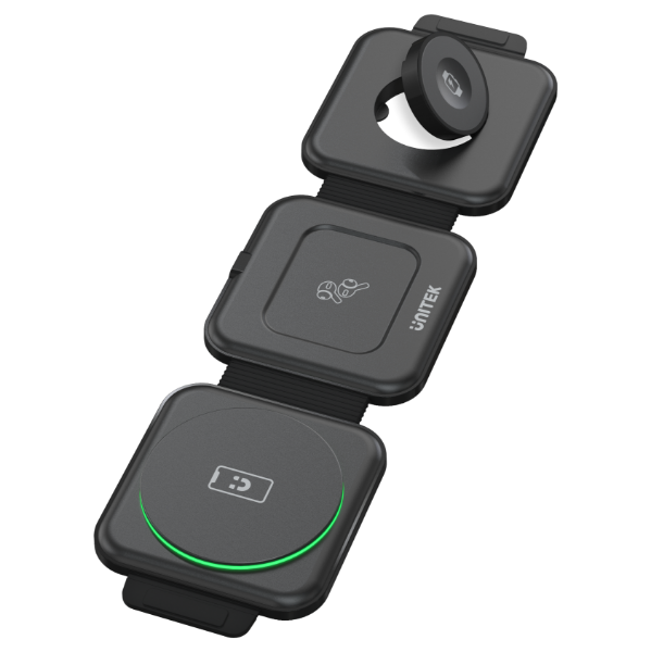 Picture of 15W Travel MagCharge 3-in-1 Qi Wireless Foldable Phone Charger