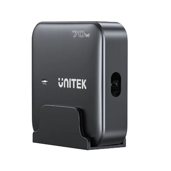 Picture of 70W Desktop GaN Charging Station 2x USB-C PD Ports & 2x USB-A QC3.0 Ports.