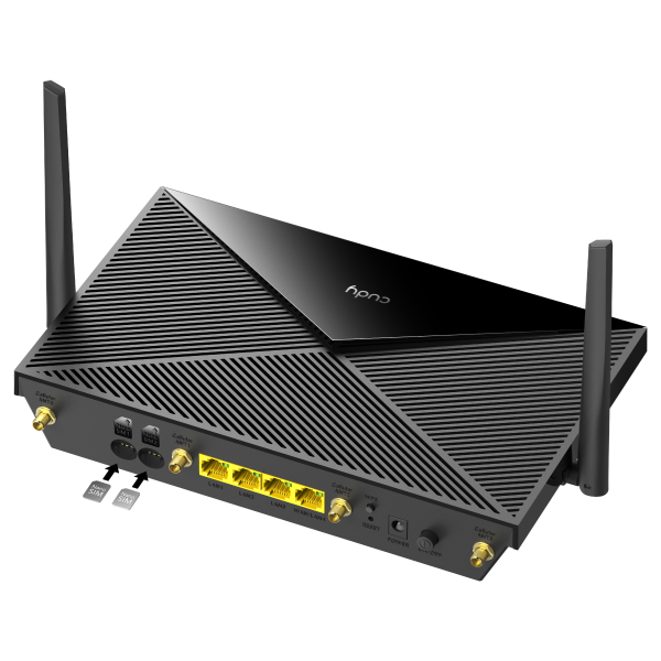 Picture of 5G Sa/NSA AX3000 Wi-Fi 6 Router w/ 2x Nano SIM Slots. 5G Rel. 16 w/ Max 3.4 Gbps
