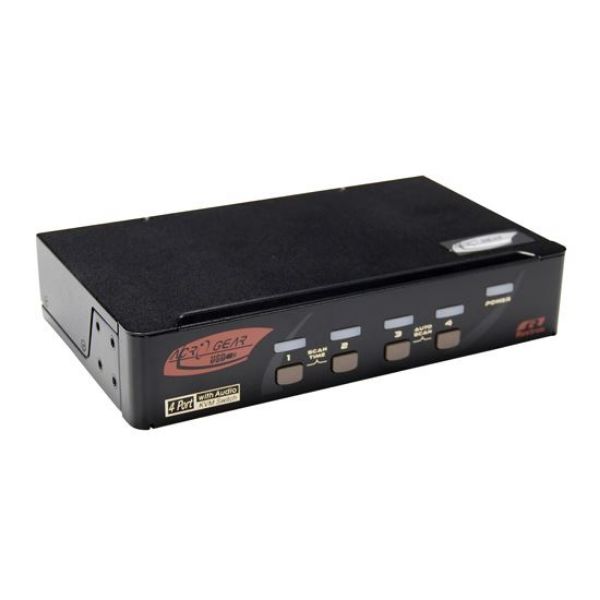 Picture of 4 Port DisplayPort USB KVM w/ Audio. Supports DisplayPort