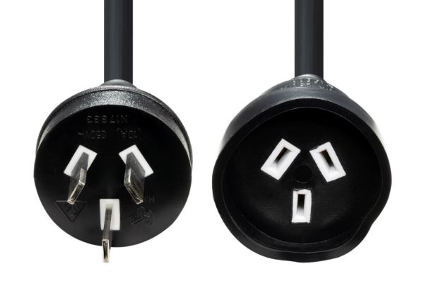 Picture of 2M 240v 10A Standard Duty Power Extension Lead 3 Core 1.0mm Black