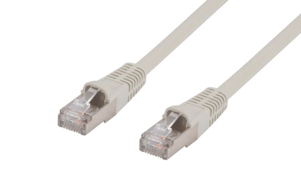 Picture of 10m Cat6 Beige STP Patch Lead T568A 26AWG Shielded Plug.