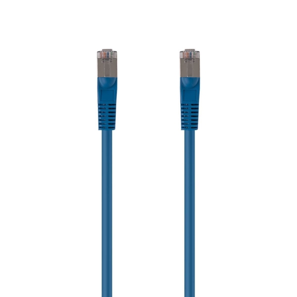 Picture of 3m Cat6A S/FTP Blue 10G Patch Lead 26AWG 500MHz Shielded Plug. Cat6 Augmented