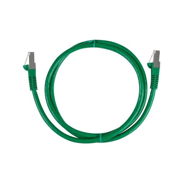 Picture of 3m Cat6A S/FTP Green 10G Patch Lead 26AWG 500MHz Shielded Plug. Cat6 Augmented