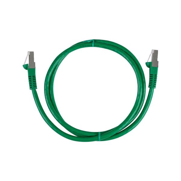 Picture of 5m Cat6A S/FTP Green 10G Patch Lead 26AWG 500MHz Shielded Plug. Cat6 Augmented