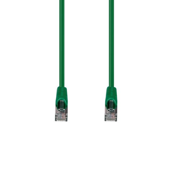 Picture of 0.75m Cat6A S/FTP Green 10G Patch Lead 26AWG 500MHz Shielded Plug. Cat6 Augmented