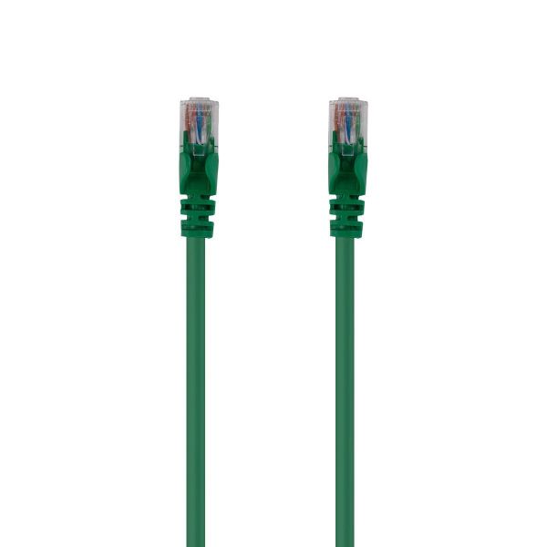 Picture of Cat6 Green UTP Patch Lead T568A 250MHZ 24AWG Unshielded Plug.