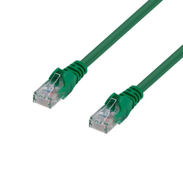 Picture of 0.Cat6 Green UTP Patch Lead T568A 250MHZ 24AWG Unshielded Plug.