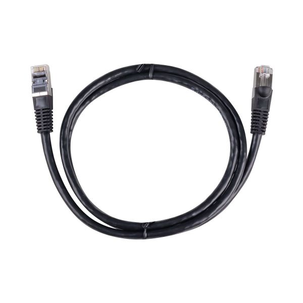 Picture of 7.5m Cat6A S/FTP Black 10G Patch Lead 26AWG 500MHz Shielded Plug. Cat6 Augmented
