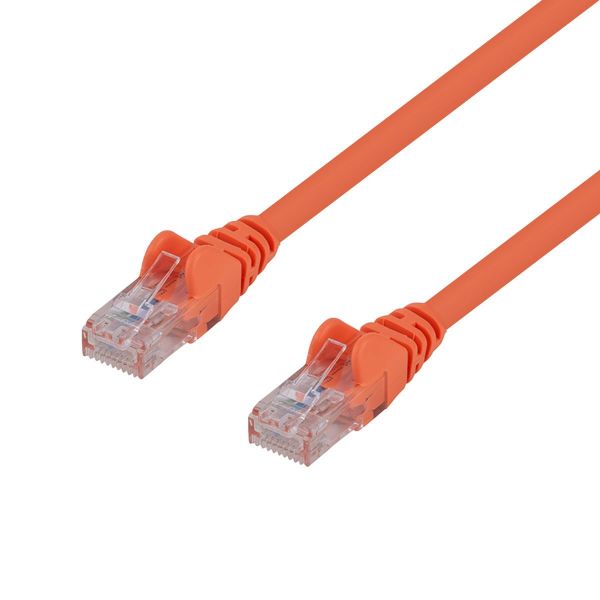 Picture of 1.5m Cat6 Orange UTP Patch Lead T568A 250MHZ 24AWG Unshielded Plug.