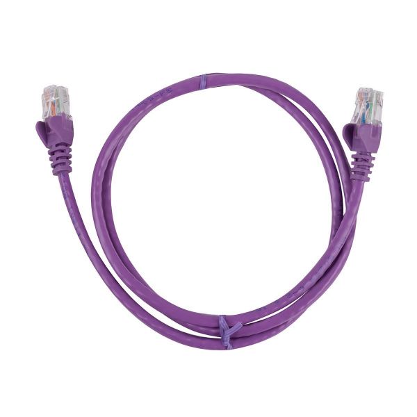 Picture of 7.5m Cat6 Purple UTP Patch Lead T568A 250MHZ 24AWG Unshielded Plug.