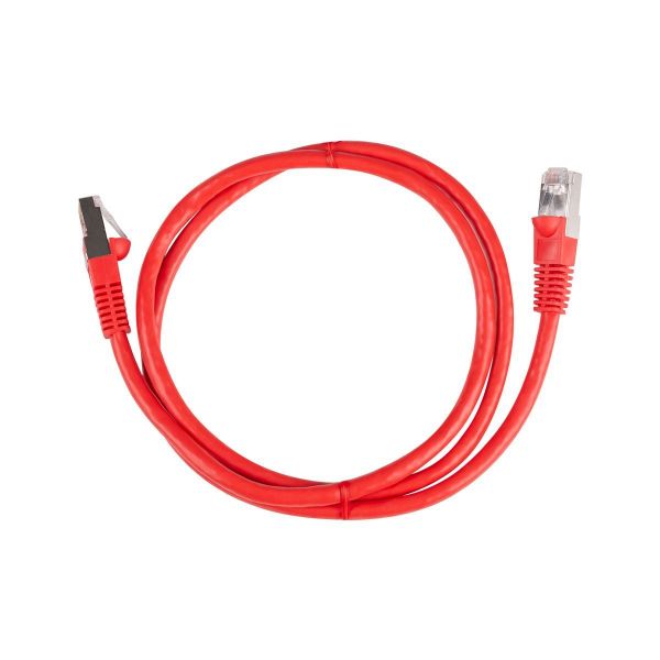 Picture of 1m Cat6A S/FTP Red 10G Patch Lead 26AWG 500MHz Shielded Plug. Cat6 Augmented
